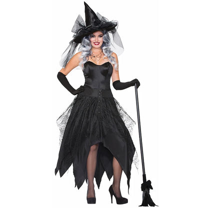 Plus Size Women Sexy Witch Costume Halloween Sexy Adult Witch Cosplay Woman Carnival Fantasia Fancy Dress Female Funny Outfits