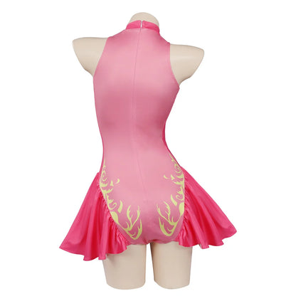 Princess Peach Swimsuit Cosplay Costume Jumpsuit Swimwear Outfit