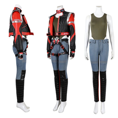 Punk 2077 Panam Cosplay Costume Jacket Pants Belt Full Set with Individual Items