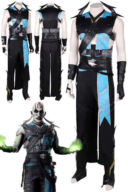 Quan Chi Fantasia Cosplay Suits Anime Game Mortal Kombat Costume Disguise Adult Men Fantasy Halloween Carnival Party Clothes