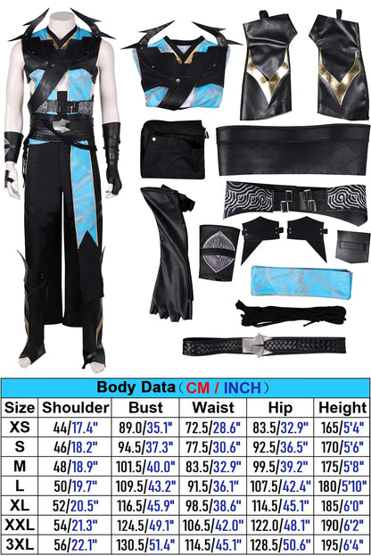 Quan Chi Fantasia Cosplay Suits Anime Game Mortal Kombat Costume Disguise Adult Men Fantasy Halloween Carnival Party Clothes