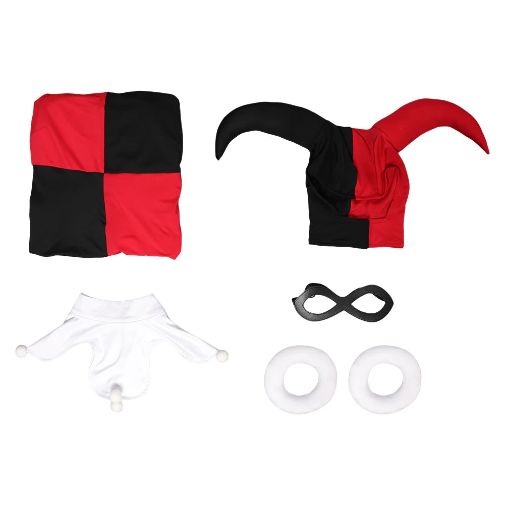 Harley Quinn Cosplay Costume Superhero Outfit for Women Fantasy Roleplay Disguise