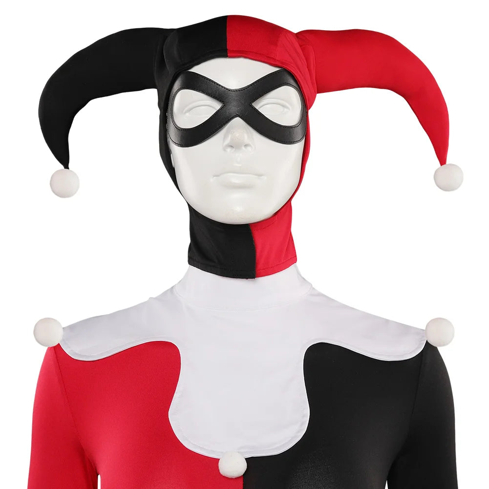 Harley Quinn Cosplay Costume Superhero Outfit for Women Fantasy Roleplay Disguise