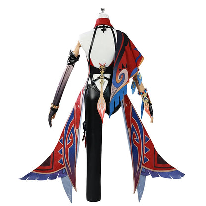 Game Chasca Cosplay Costume Natlan Flower-Feather Clan Chasca Women Halloween Party Outfit