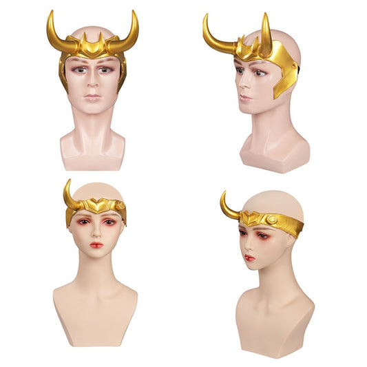 Ragnarok Loki Mask Cosplay Latex Sylvie Masks Helmet Masquerade Halloween Party Costume Props