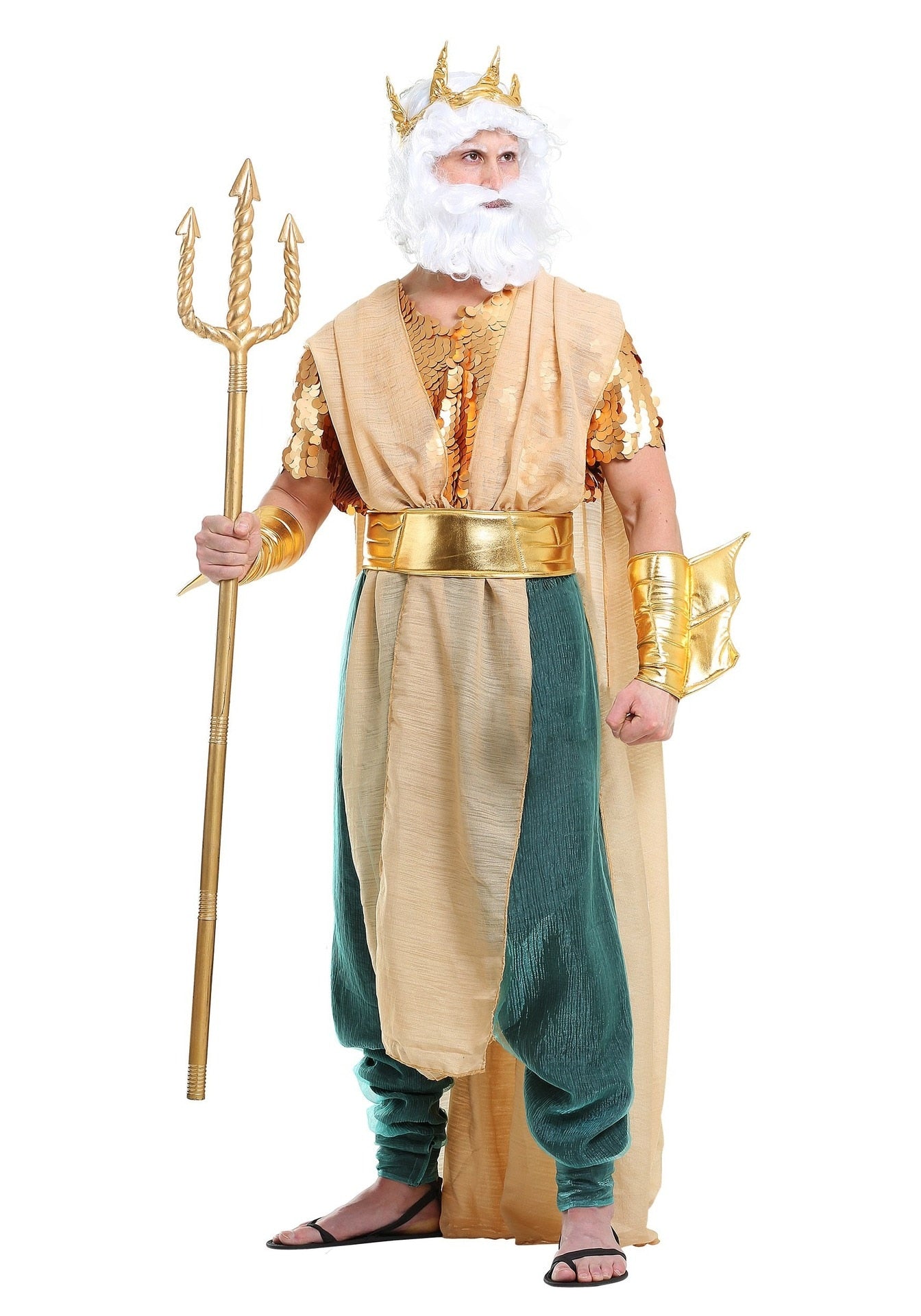 Ranqi Ancient Greek Costume Egyptian Pharaoh King God of War Halloween Costumes for Men