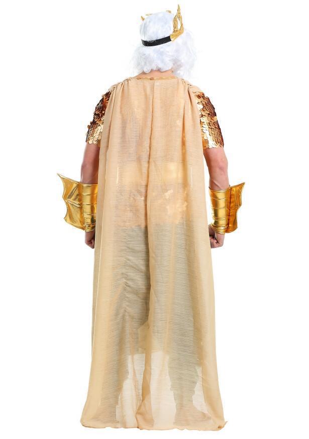 Ranqi Ancient Greek Costume Egyptian Pharaoh King God of War Halloween Costumes for Men