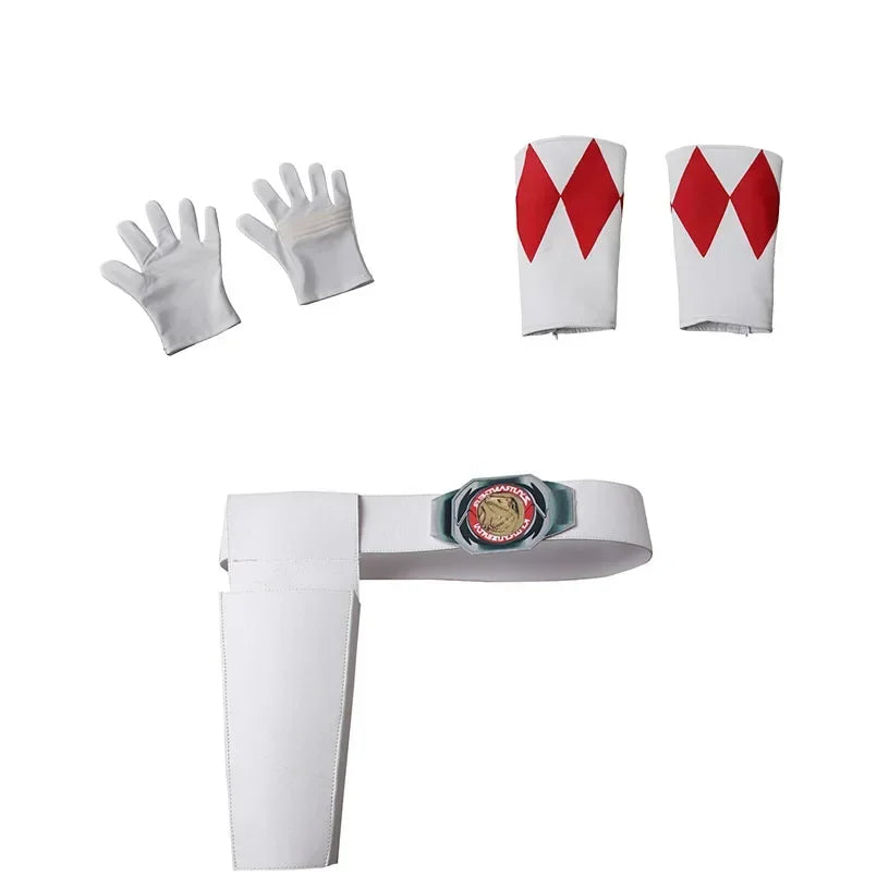 Red Morpher Jason Cosplay Costume Bodysuit Belt Boots Outfit  Full Set and Individual Items Are Sold Custom Size