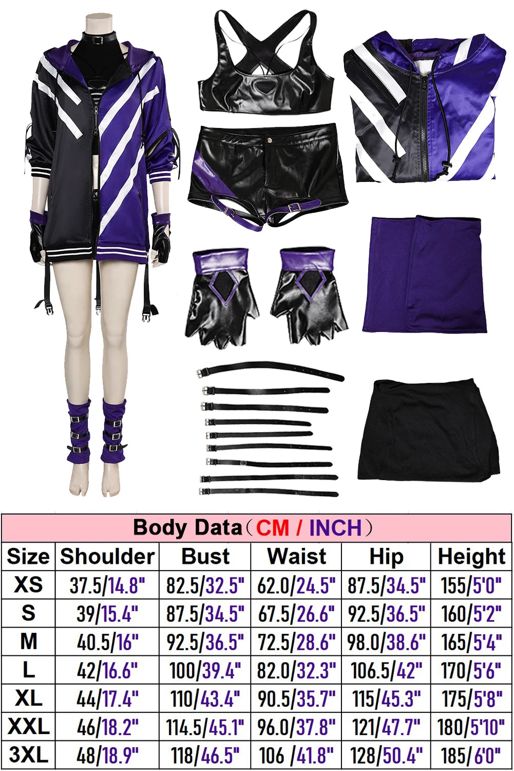 Reina Cosplay Fantasia Suits Anime Game Tekken8 Costume Costume Disguise Women Roleplay Fantasy Halloween Carnival Party Clothes