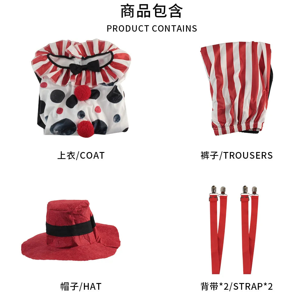 Girls Harlequin Clown Costume Kids Clown Jester Fancy Dress Cosplay Halloween Costume New Arrival Purim Carnival