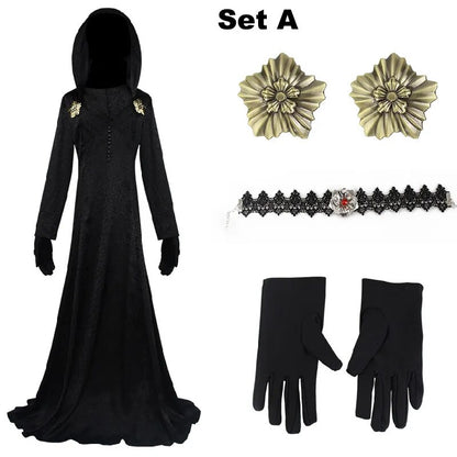 Resident Village Outfit Daniela Vampire Halloween Costume Horror Cosplay Gown Women Scary Carnival Dress Gothic Evil For Adult