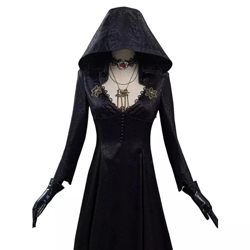 Resident Village Outfit Daniela Vampire Halloween Costume Horror Cosplay Gown Women Scary Carnival Dress Gothic Evil For Adult