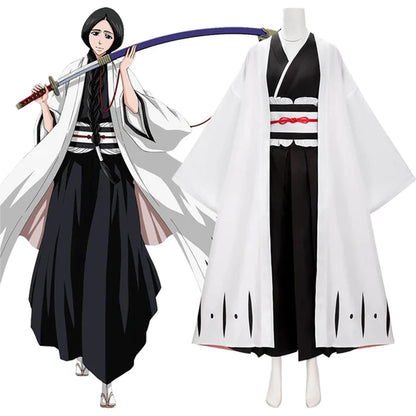 Retsu Unohana Cosplay Costume Anime 4th Division Captain Kimono Uniform Suit Full Set Women Halloween Party Outfit