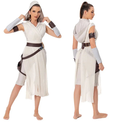 Rey Cosplay Costume Adult Women Female Outfits Halloween Carnival Roleplay Suit