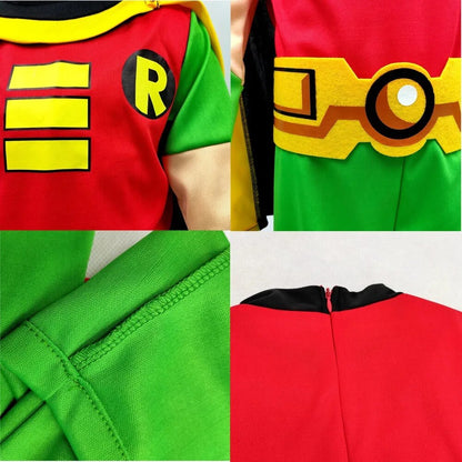 Robin Movie Character Halloween Cosplay Costume Muscle Jumpsuits bodysuit Children CHIRISTMAS Super Hero CLOTHES