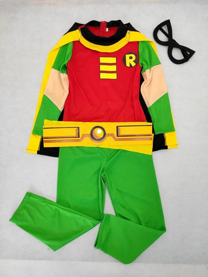 Robin Movie Character Halloween Cosplay Costume Muscle Jumpsuits bodysuit Children CHIRISTMAS Super Hero CLOTHES