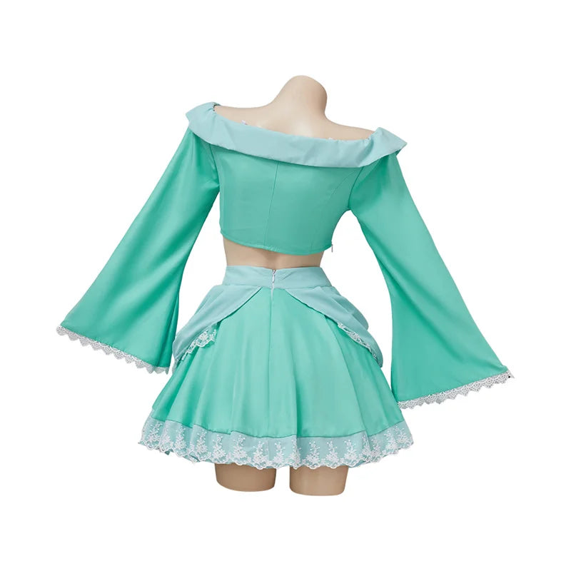 Rosalina  Princess Cosplay Costume Sexy Cute Crop Top Lolita Skirts  Outfit Halloween Carnival Suits