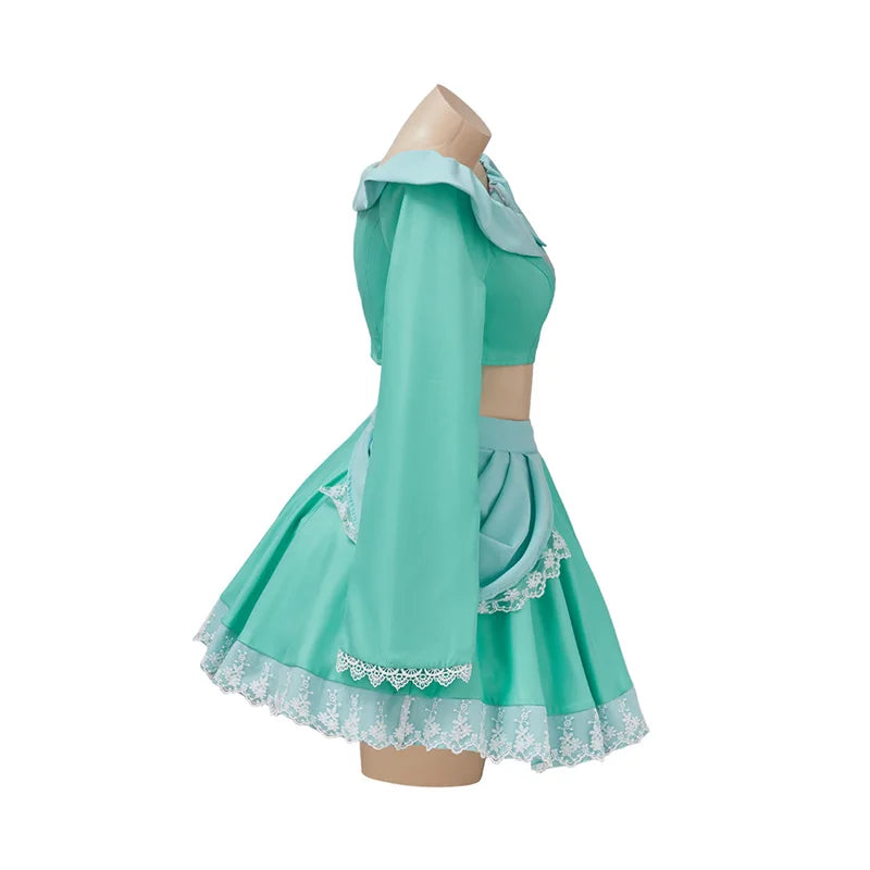 Rosalina  Princess Cosplay Costume Sexy Cute Crop Top Lolita Skirts  Outfit Halloween Carnival Suits