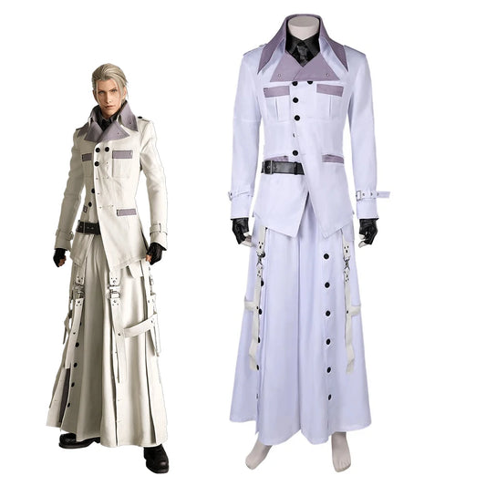 Rufus Cosplay FF7 Game Costume Adult Men Fantasia Uniform Jacket Pants Full Set Halloween Carnival Party Disguise Outfits