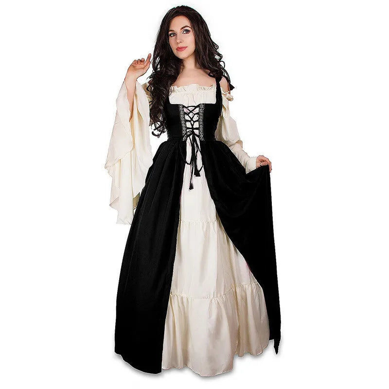 Punk Robe Cosplay Halloween Costumes Femmes Palais Carnaval ixDéguisement Princesse Femelle Victorienne Robe