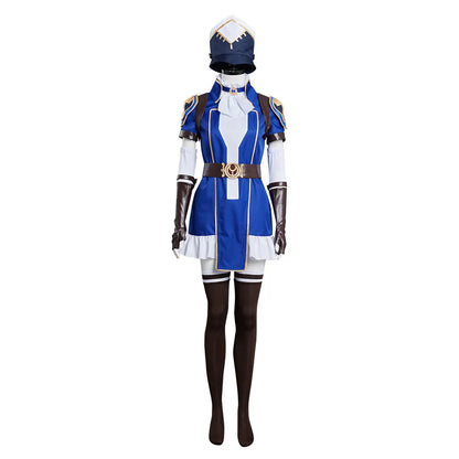 Game Arcane Caitlyn the Sheriff of Piltover Cosplay Costume Dress Hat Wigs Full Set Women Outfits Halloween Carnival Suit