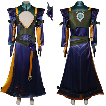 Game Yone Heartsteel Cosplay Costume Outfit For Adult Men Male Fantasy Robe Halloween Carnival Roleplay Suit Accessories