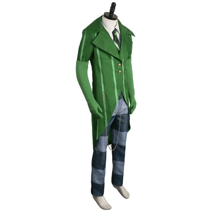 Dr. Seuss The Lorax Onceler Cosplay Costume Green Suit for Men Halloween Roleplay Outfit