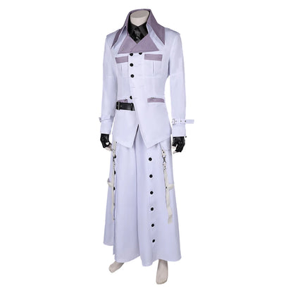 GameRufus Shinra Final  Cosplay Costume Fantasy Adult Men Male Coat Belt Gloves Outfits Halloween Carnival Party Suit