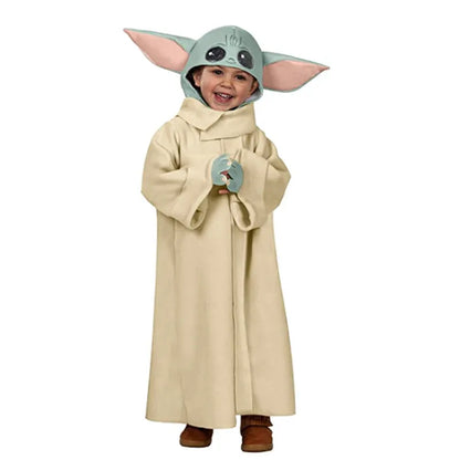 Cute Yoda-Baby Costume Carnival Birthday Party Christmas Year Kids Anime Cosplay Halloween