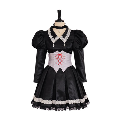 Utau Hoshina Cosplay Costume Black Gothic Dress Hoshina Utau Outfit Women Princess Dress Suit Halloween Party Costume