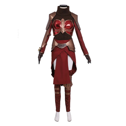 Game Chandra Nalaar Cosplay Costume Women Retro Punk Combat Suits Halloween Carnival Fighting Outfits Performance Streetwear