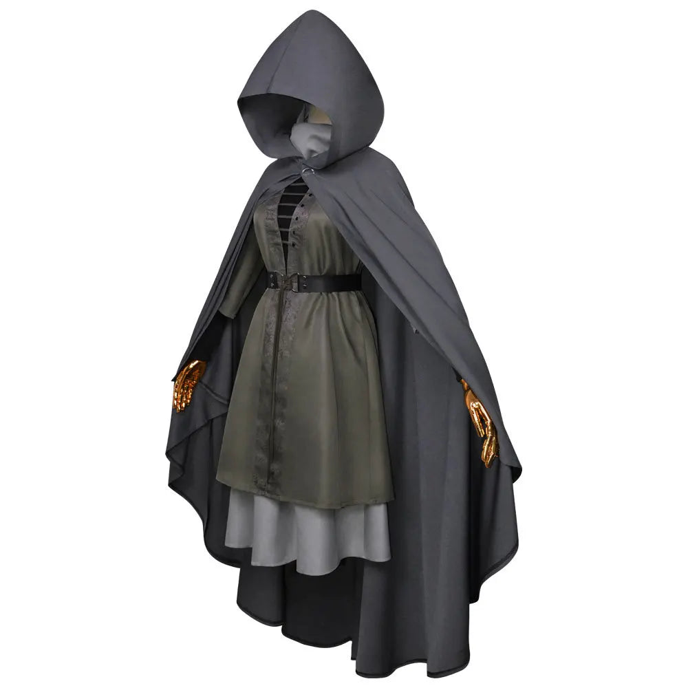 Cos Suit Fireproof Female Old Man Ring Hooded Cloak Cosplay Full Set of Games Elden French Ring Melina