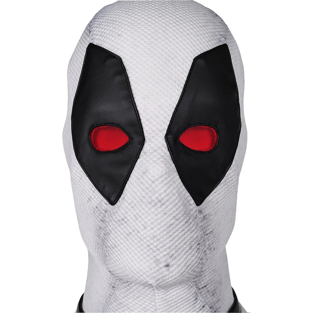 Cospaly Pool White Black Set Wade Costume Movie Dead Cos Pool Jumpsuit Mask Outfits Men Halloween Carnival Party Suit