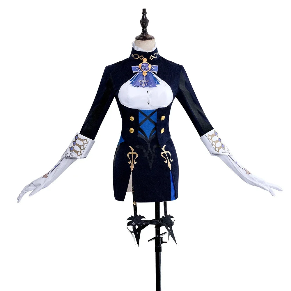 Genshin Impact Clorinde Cosplay Dress Fontaine Champion Outfit Duelist Costume