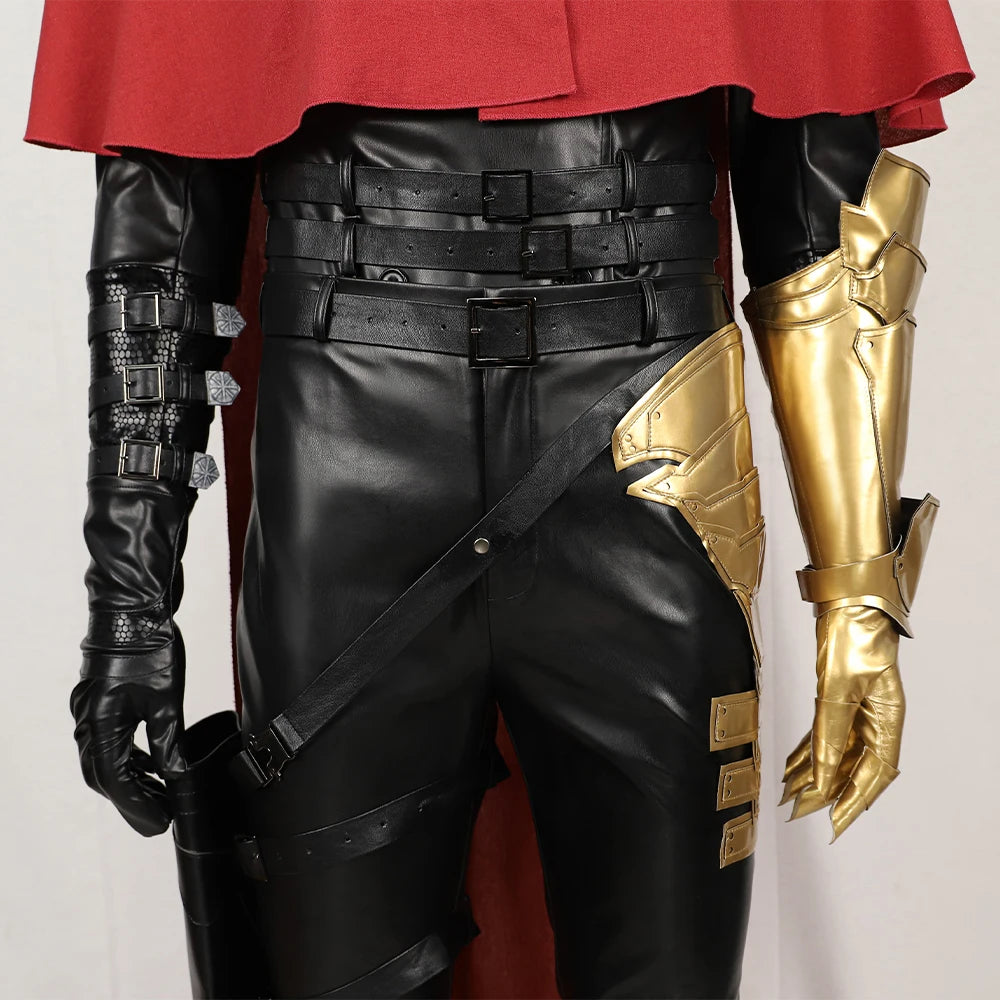 Vincent Valentine Cosplay Final Fantasy VII Game Men Fantasia Combat Uniform Halloween Carnival Party FF7 Warrior Disguise Suit