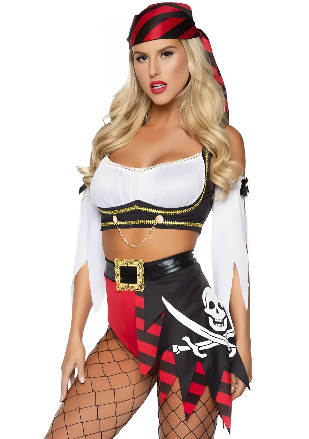 Women's Sexy Two Pieces Roleplay Pirate Costumes Lady Halloween Party Cosplay Cloths Night Club Stylish Outfits