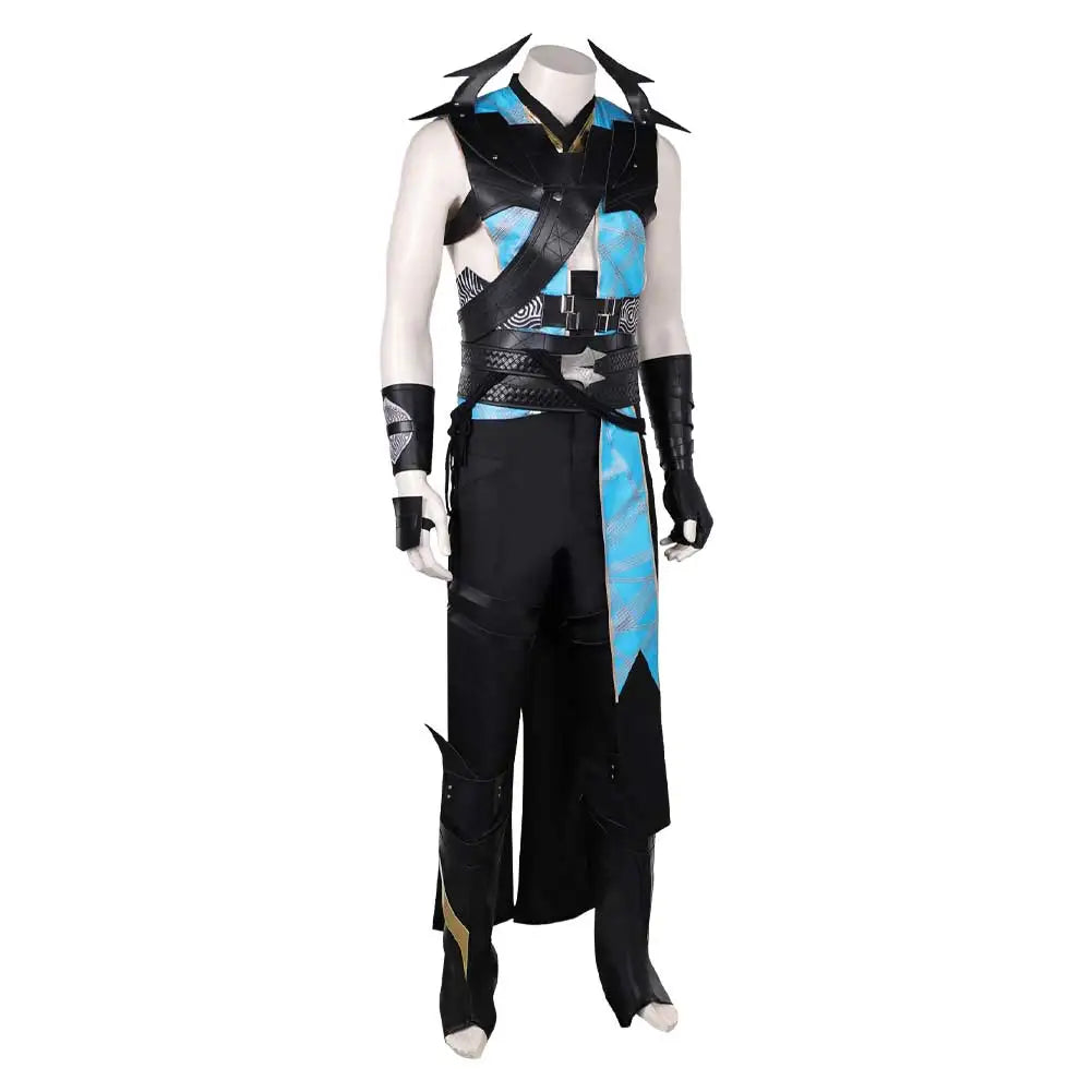 Quan Chi Fantasia Cosplay Suits Anime Game Mortal Kombat Costume Disguise Adult Men Fantasy Halloween Carnival Party Clothes