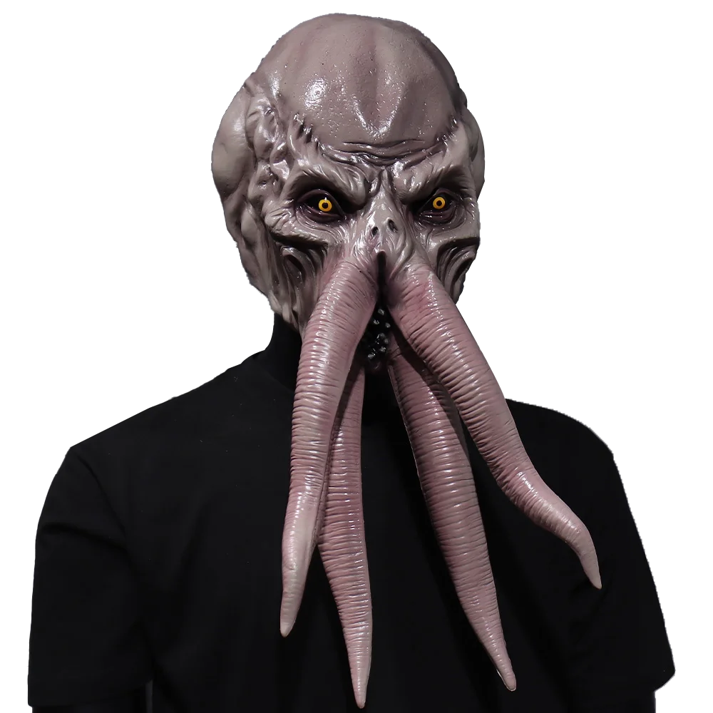 Game Lllithid Mind Flayer Squiddy Mask Cosplay Animal Octopuses Monster Latex Helmet Halloween Party Costume Props