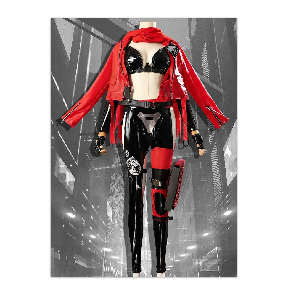 Goddess Of Victory: Nikke Red Cosplay Game Suit Women Sexy Battle Uniform Halloween Carnival Party Costume Comic Con Show Outfit