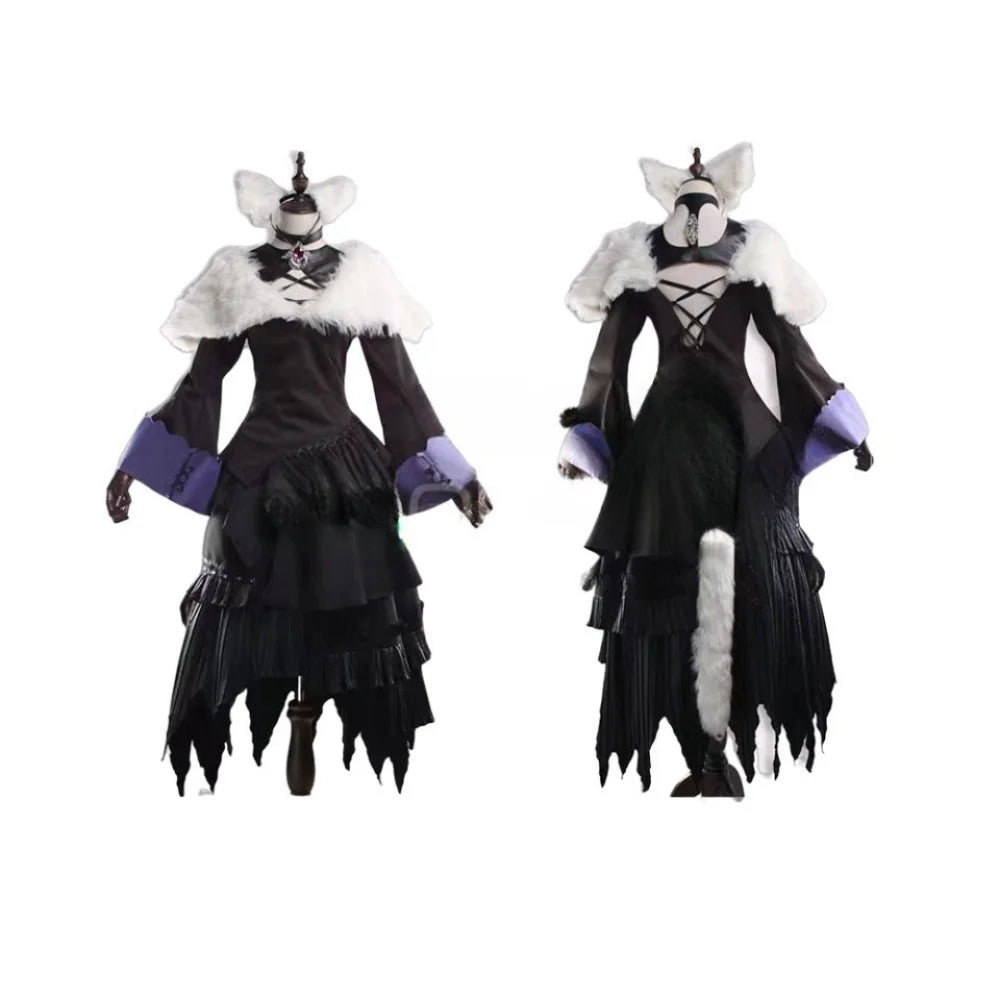 Final Fantasy XIV FF 14 Y'shtola/Ya Shutora Cos Cosplay Costume Party Christmas Halloween Custom Made Any Size