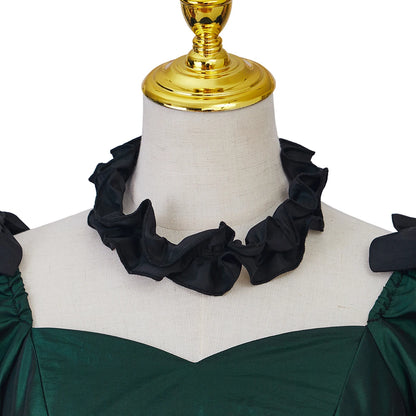 Medieval Green Women Renaissance Rococo Gothic Victorian Dress Southern Belle Girl Victorian Period Ball Gown Theater Costume