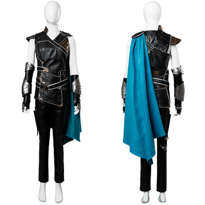 Valkyrie Inspired Female Superhero Costume with Cape for Adult Women Cosplay Halloween Roleplay Outfit