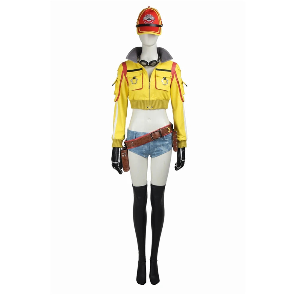 FF15 Cindy Aurum Fantasia Suits Anime Game Final Fantasy 15 Costume Disguise Women Halloween Carnival Party Clothes