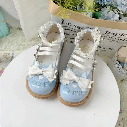 Spring Japanese JK Uniform Cute Little Leather Shoes Round Head Woman Retro Lolita Single Shoes