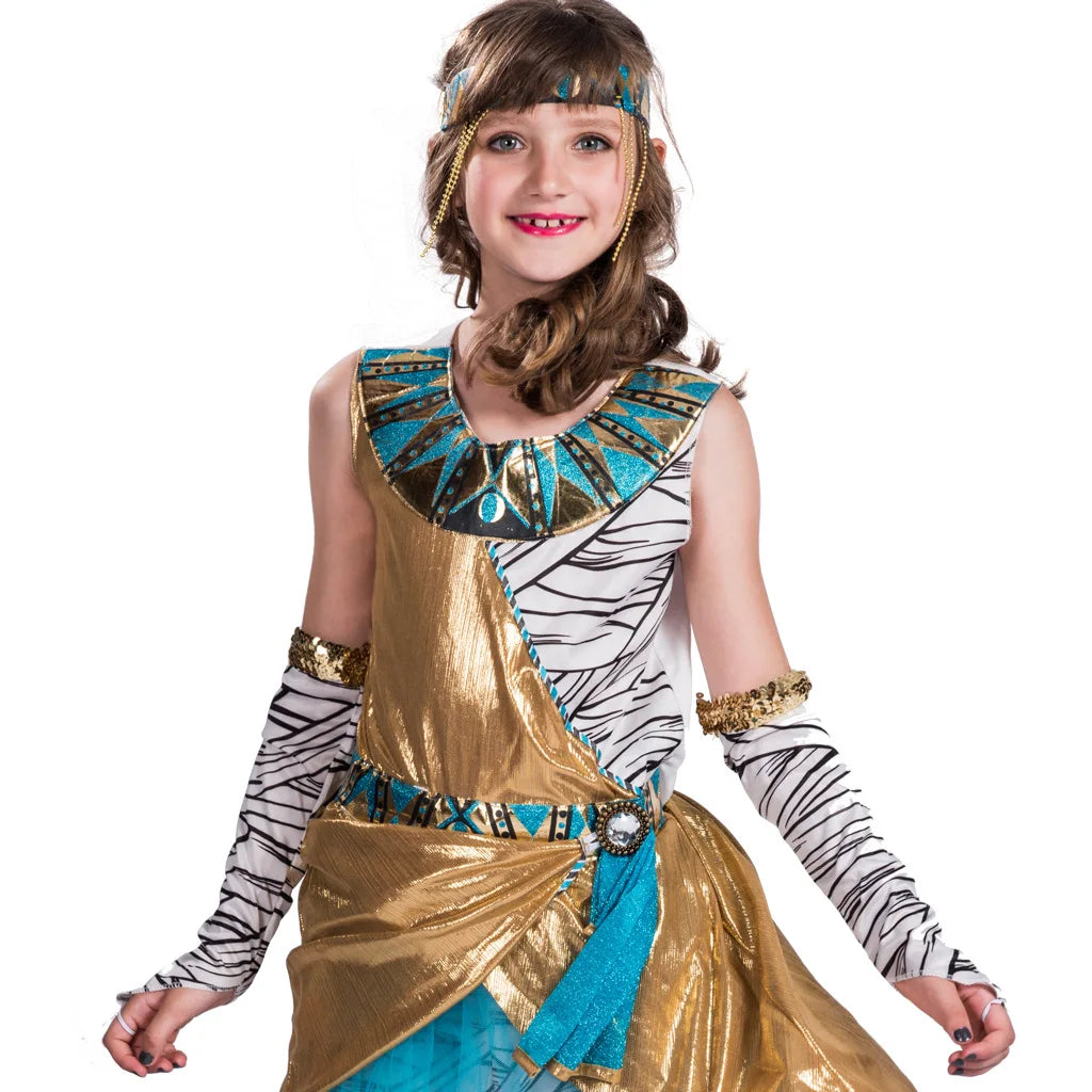 Halloween Costume Children Mummy Cosplay Costume Egypt Dress Party Dress Carnival Clothing