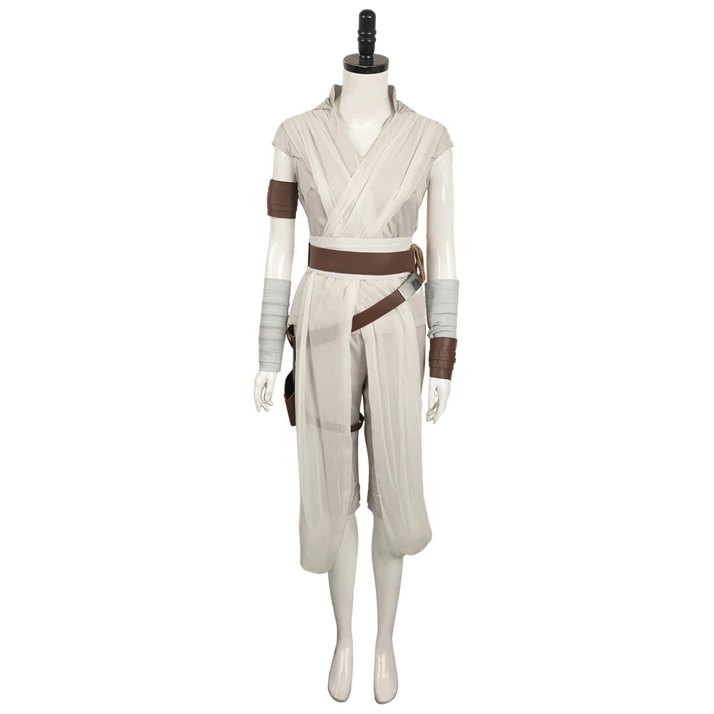 Rey Cosplay Costume Adult Women Female Outfits Halloween Carnival Roleplay Suit