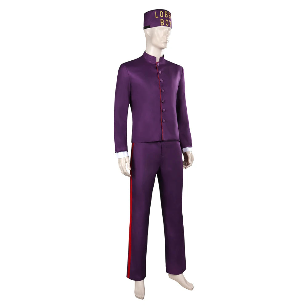 Movie The Grand Budapest Hotel Cosplay Fantasia Zero Lobby Costume Disguise Adult Men Fantasy Halloween Carnival Cloth