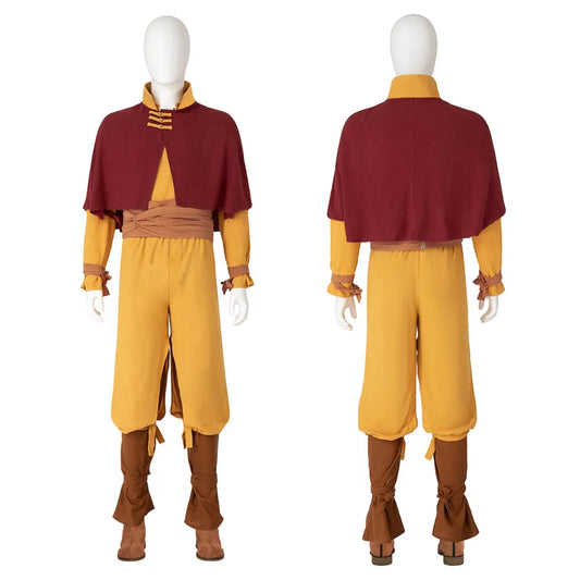 Aang Avatar Cosplay Costume Anime Role Play Outfit Custom Size Halloween Dress Up