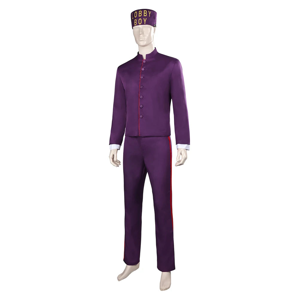 Movie The Grand Budapest Hotel Cosplay Fantasia Zero Lobby Costume Disguise Adult Men Fantasy Halloween Carnival Cloth