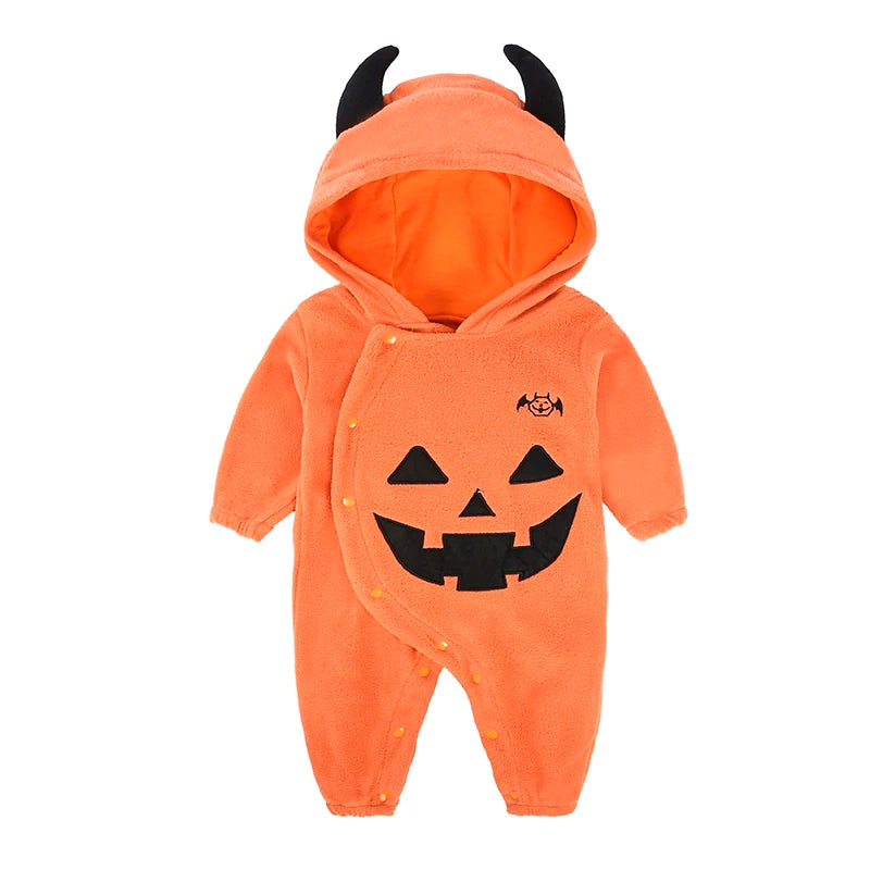 New Style Baby Girl Boy onesie Halloween Romper Infant Jumpsuit Long Sleeve Onesie Costumes Pumpkin Baby Clothing For 0-24M